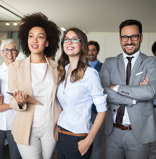 Grupo de abogados profesionales